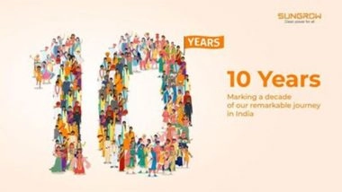 Business News | Sungrow Celebrates Ten Years of Significant Milestones in the Indian Market