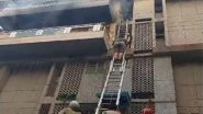Delhi Fire: Blaze Erupts at Duplex Apartment in Rohini, Two Injured (Watch Video)