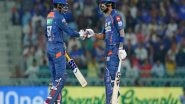 Sports News | IPL 2024: Fifties by KL Rahul, Deepak Hooda Take Lucknow Super Giants to 196/5 Against Rajasthan Royals