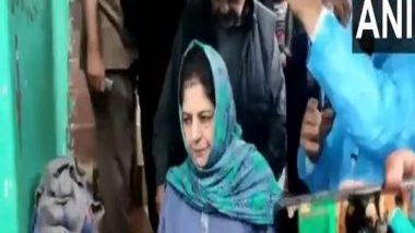 India News | 2024 Lok Sabha Elections: Mehbooba Mufti Holds Roadshow in Poonch