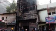 India News | UP: Fire Breaks out at Timber Shop in Prayagraj