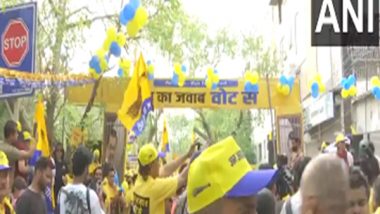 India News | AAP Holds 'Walk for Kejriwal' Walkathon in Protest Against Arrest of Delhi CM