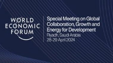 Business News | World Economic Forum's Two-day Special Meeting Commences in Riyadh