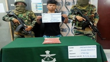 India News | Mizoram: Meth Tablets Worth Rs 6.66 Crore Seized in Aizwal, One Held