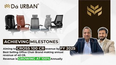 Business News | Best Selling Office Chair Brand at 40cr Revenue, Growing Tremendously at 100% Annually