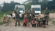 India News | BSF Foils Cattle, Sugar Smuggling Attempt; Four Arrested