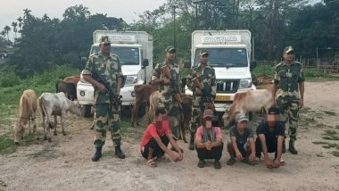 India News | BSF Foils Cattle, Sugar Smuggling Attempt; Four Arrested