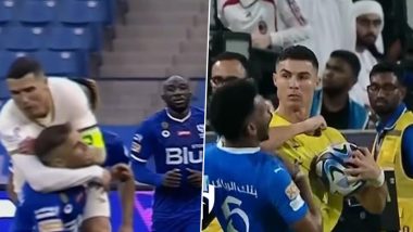 'Wrestlemania XL Is Not Over Yet’ Al-Hilal Take Subtle Dig at Cristiano Ronaldo As Al-Nassr Star Elbows Ali Al-Bulayhi, Gets Red Card During Saudi Super Cup 2024 Semifinal (Watch Video)