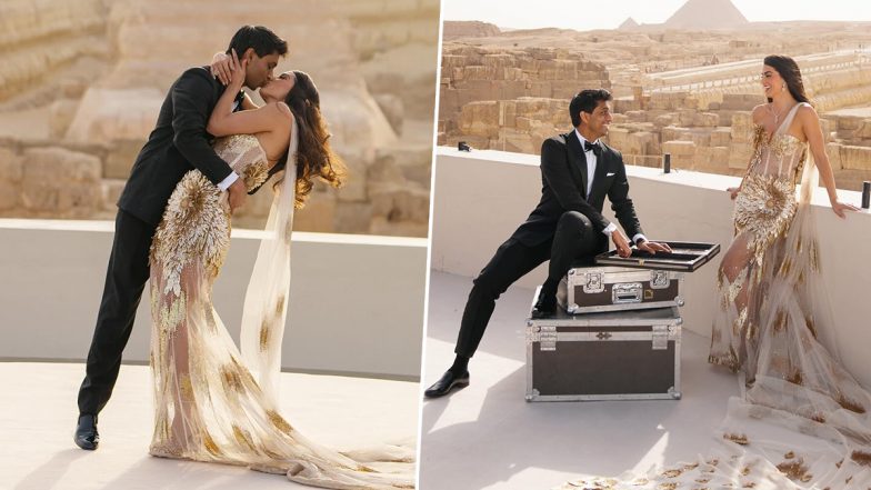 Ankur Jain and Erika Hammonds' Wedding Pics and Videos: Tech Billionaire Marries Former WWE Star in a Lavish Ceremony Held Amidst the Splendour of Egypt