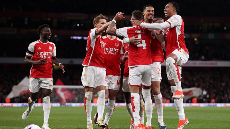 Arsenal 5–0 Chelsea, Premier League 2023–24: Kai Havertz, Leandro Trossard and Ben White Score As Gunners Thrash the Blues To Reach Top of Points Table