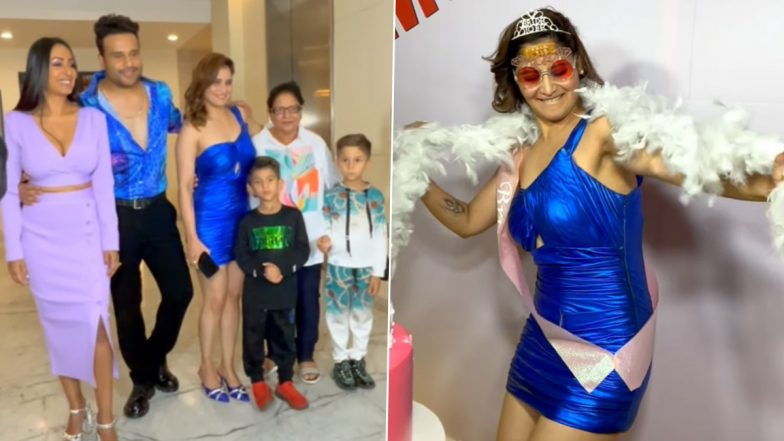 Arti Singh Bridal Shower Ceremony: Krushna Abhishek, Kashmera Shah and Their Kids Pose With the Bride-To-Be; Check Out Videos From the Party