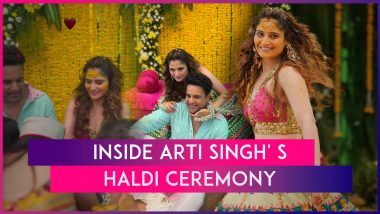 Arti Singh’s Haldi Ceremony: Bride-To-Be Dances Happily With Brother Krushna Abhishek; Actress To Tie The Knot On April 25 With Fiancé Dipak