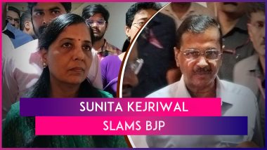 Arvind Kejriwal In Tihar Jail: Delhi CM’s Wife Sunita Kejriwal Says BJP’s Only Objective Is To Put AAP Chief In Jail During Lok Sabha Elections