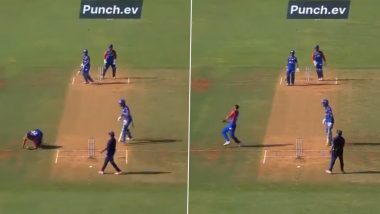 Axar Patel Catch Video: Watch Delhi Capitals All-Rounder Dismiss Ishan Kishan With Stunning One-Handed Catch During MI vs DC IPL 2024