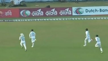 Hilarious! Five Bangladesh Fielders Chase One Ball to Stop it From Crossing Boundary During BAN vs SL 2nd Test 2024 (Watch Video)