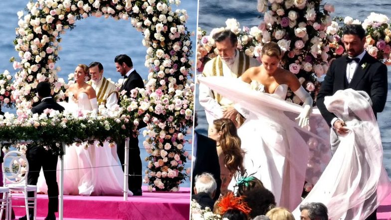 Blake Lively Marries Michele Morrone in Reel! Pics of A Simple Favor 2 Stars Filming Wedding Scene in Italy Go Viral