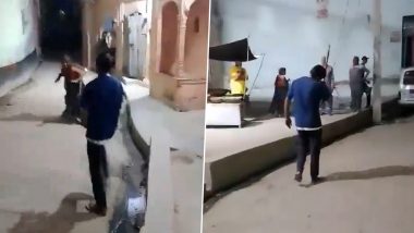 Bulandshahr Shocker: Man Chases, Beats Mother With Stick; Accused Durgesh Sharma Arrested After Disturbing Video Goes Viral