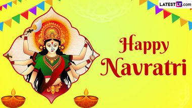 Chaitra Navratri 2024 Wishes and WhatsApp Messages: Facebook Status, Images, HD Wallpapers and SMS To Share 'Happy Navratri' Greetings With Family and Friends