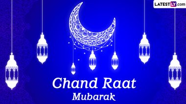 Chand Raat Mubarak Images and Happy Eid al-Fitr 2024 in Advance: WhatsApp Status Messages, Quotes, SMS and Greetings for the Eve of Eid ul-Fitr