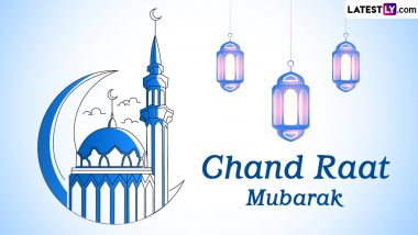 Chand Raat Mubarak 2024 Greetings & Eid Mubarak WhatsApp Messages: Share HD Images, SMS, Wallpapers and Wishes With Family and Friends