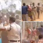Telangana Shocker: Mob Chases and Drags Police Officer From His Bike After Clashes Erupt Between Two Groups in Khammam Reserve Forest Area (Watch Videos)