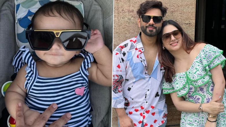 Disha Parmar and Rahul Vaidya’s ‘Sassy Girl’ Navya Turns Seven Months Old! Check Out Pics of the Cutie Pie