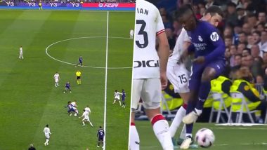 Real Madrid Midfielder Eduardo Camavinga Shows Impressive Ball Control As He Dribble Past Four Athletic Club Players During La Liga 2023–24 Clash, Video Goes Viral
