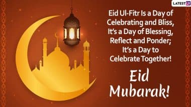 Eid al-Fitr Wishes, Eid Mubarak 2024 Messages & Greetings: Send Eid HD Images, Wallpapers, WhatsApp Status, Sayings and Quotes To Celebrate the Day