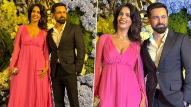 Murder Co-Stars Emraan Hashmi and Mallika Sherawat Can’t Stop Blushing As They Enjoy a Heartwarming Reunion at Anand Pandit’s Daughter’s Wedding Reception (Watch Video)