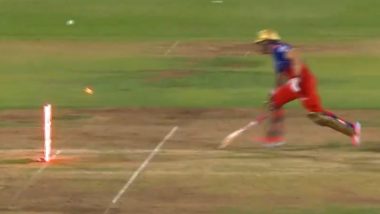 Devdutt Padikkal Direct Hit Video: Watch Lucknow Super Giants Cricketer Strike Bulls-Eye to Dismiss Faf du Plessis During RCB vs LSG IPL 2024