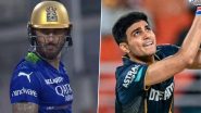 GT 45/2 in 6.4 Overs | GT vs RCB Live Score Updates of IPL 2024: Glenn Maxwell Strikes In His First Over, Removes Shubman Gill