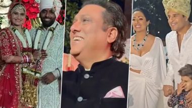 Govinda Ends Feud With Krushna Abhishek As He Attends Arti Singh's Wedding in Mumbai (Watch Video)