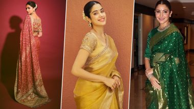 Gudi Padwa Looks' Inspo Photos: Take a Cue From These Celebrity-Inspired Saree Looks for Your 2024 Celebration Ensemble