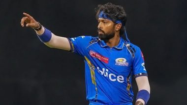 IPL 2024: Mumbai Indians Skipper Hardik Pandya Fined Six Lakhs for Maintaining Slow Over-Rate Against Lucknow Super Giants