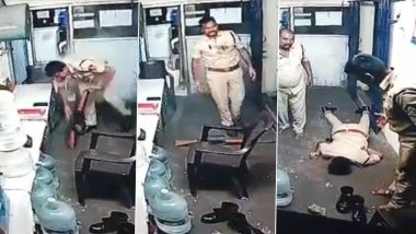 Suicide Caught on Camera in Visakhapatnam: SPF Constable Dies After Shooting Himself While on Duty at IOB Bank, Disturbing Video Surfaces
