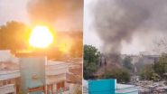 Kalyan Fire: Massive Blaze Erupts at a Solid Waste Management Plant in Maharashtra&rsquo;s Thane (Watch Video)