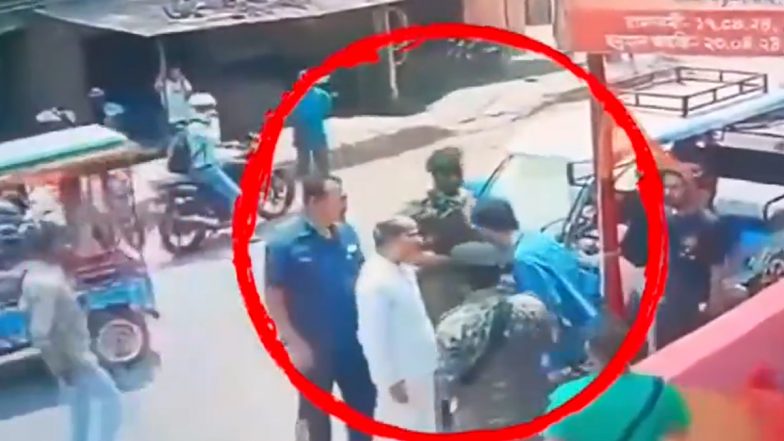 ‘Sheer Display of Hooliganism’: TMC Shares Video of Adhir Ranjan Chowdhury Getting Into Physical Altercation With Party Worker in West Bengal’s Baharampur