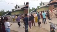 Manipur Lok Sabha Elections 2024: Violence, Booth Capturing Disrupt Polls in State, Viral Video Shows Armed Men Walking Near Polling Booth as Cops Look On