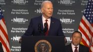 Joe Biden Latest Gaffe Video: 'Four More Years, Pause', Says US President as He Reads Script Instruction Out Loud From Teleprompter