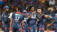 LSG at IPL 2024: Lucknow Super Giants' Final Position on Points Table With Net Run Rate and Matches Won