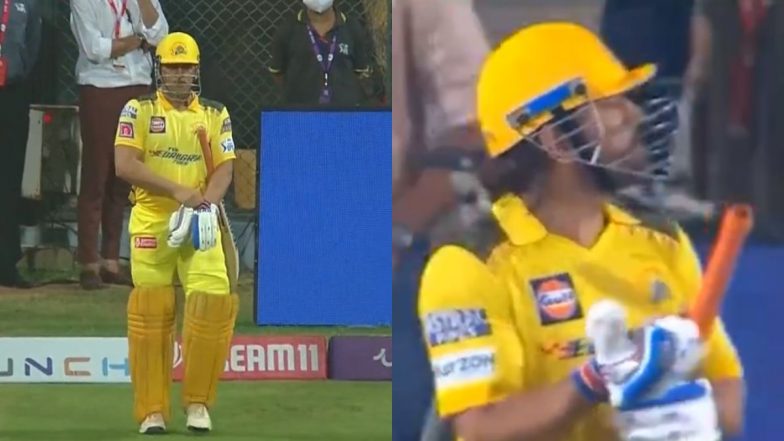 Fans in Hyderabad Go Berserk As MS Dhoni Walks Out to Bat at Rajiv Gandhi International Stadium During SRH vs CSK IPL 2024 Match (Watch Video)