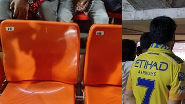 Fan Forced to Stand and Watch SRH vs CSK IPL 2024 Match Due to Confusion Over 'Missing Seat' at Rajiv Gandhi International Stadium (See Post)