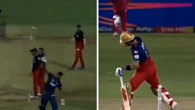 Virat Kohli Performs Avesh Khan’s Helmet Throwing Celebration During His Century in RR vs RCB IPL 2024 Match, Unseen Video Goes Viral