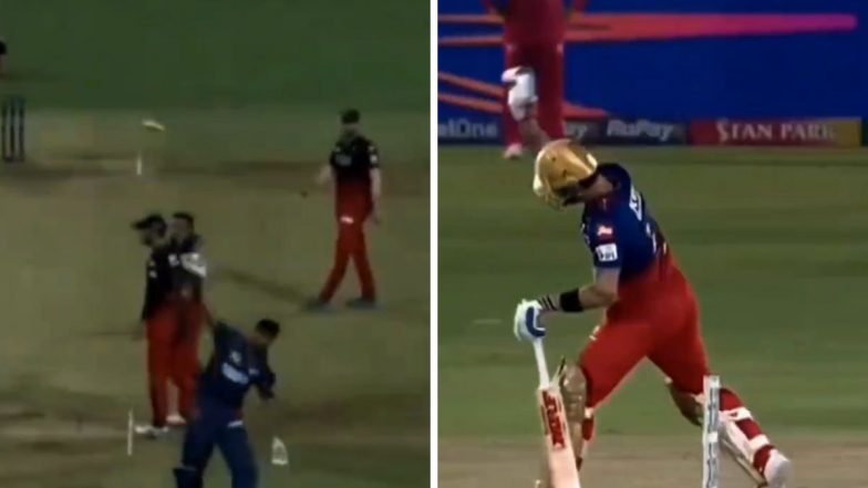 Virat Kohli Performs Avesh Khan’s Helmet Throwing Celebration During His Century in RR vs RCB IPL 2024 Match, Unseen Video Goes Viral