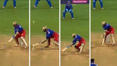 Cheeky! Dinesh Karthik's Outsmarts Akash Madhwal With His Reverse-Scoop Shots During MI vs RCB IPL 2024 (Watch Video)