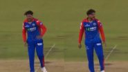 Kuldeep Yadav Screams in Anger 'Pagal Hai Kya' at Mukesh Kumar for Unnecessary Throw During GT vs DC IPL 2024 Match, Video Goes Viral