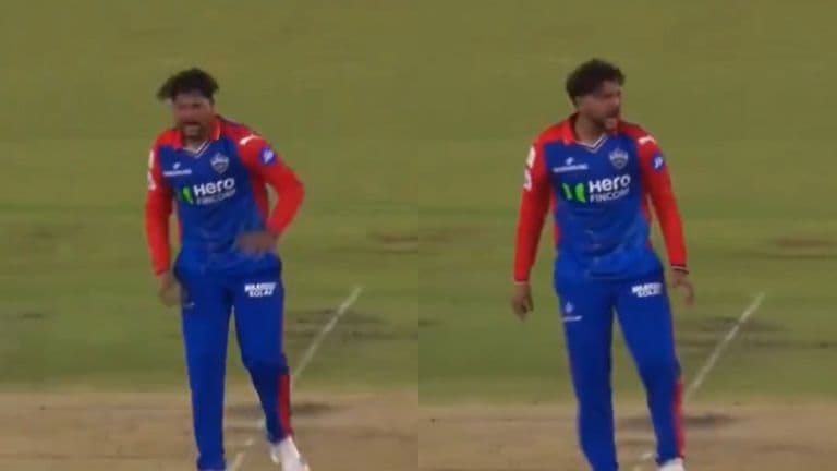 Kuldeep Yadav Screams in Anger 'Pagal Hai Kya' at Mukesh Kumar for Unnecessary Throw During GT vs DC IPL 2024 Match, Video Goes Viral