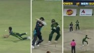 Comedy of Errors! Pakistani Fielders Drop New Zealand Batsman Mark Chapman Thrice During the PAK vs NZ 3rd T20I (Watch Video)