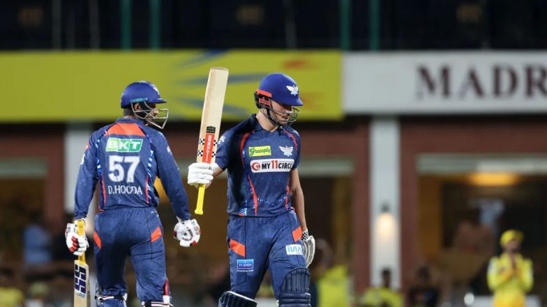 Lucknow Super Giants Beats Chennai Super Kings By Six Wickets: Ruturaj Gaikwad's Century in Vain As Marcus Stoinis' Power-Packed Century Powers LSG to Victory Over CSK in Thrilling Encounter