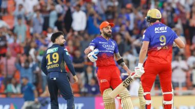 Viral Moments From GT vs RCB IPL 2024 Match: Mohammed Siraj's 'SIUU' Celebration, Virat Kohli's Aggressive Send-Off For Shahrukh Khan and Other Highlights From Gujarat Titans vs Royal Challengers Bengaluru Match